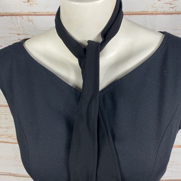 D-5 Spiegel Reflections Black Dress With Bow Tie - Picture 2 of 6